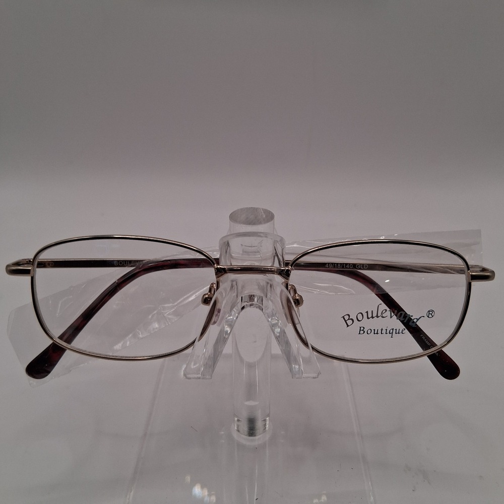 BOULEVARD BOUTIQUE B3124 MEN'S METAL EYEGLASSES 49-18-140 GOLD FRAMES ONLY
